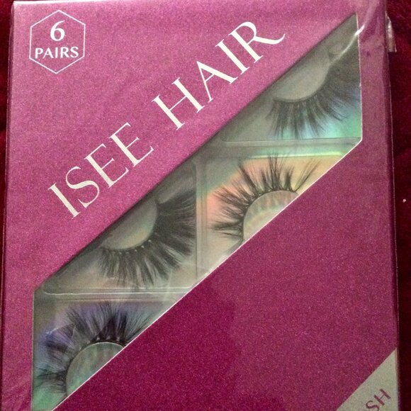 ISEE HAIR Mink Eyelashes 6 Pairs & Two Pair 3-D Lashes New in Packages - Picture 2 of 3